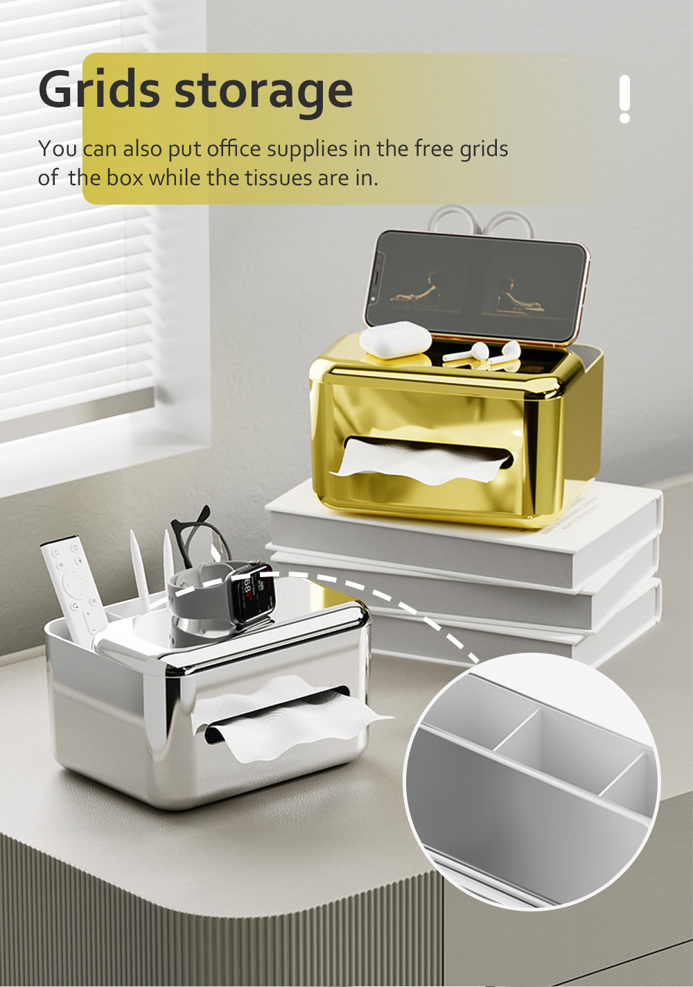 Minimalist Desktop Tissue Storage-3
